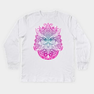 Art owl Kids Long Sleeve T-Shirt